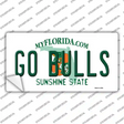 Go Bulls Florida Novelty Sticker Decal
