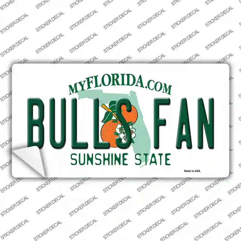 Bulls Fan Novelty Sticker Decal