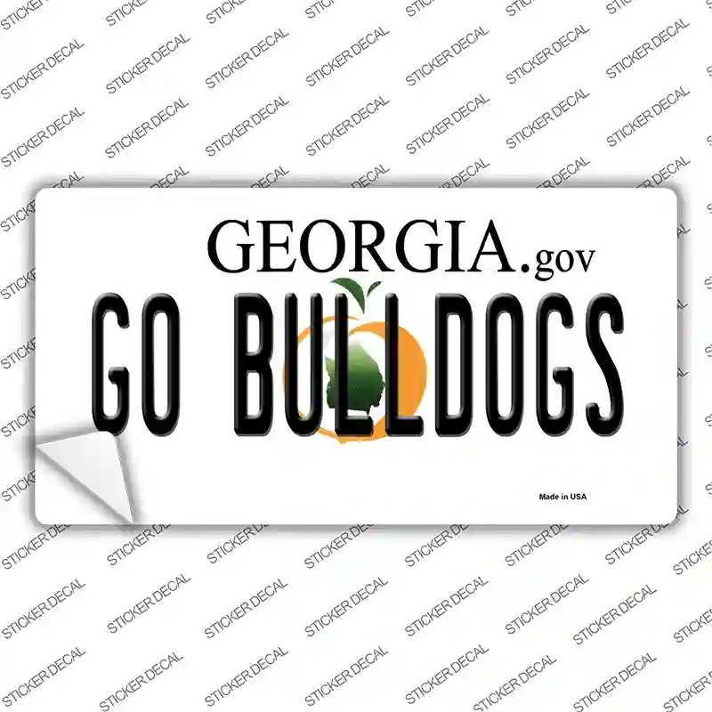 Go Bulldogs Georgia Novelty Sticker Decal