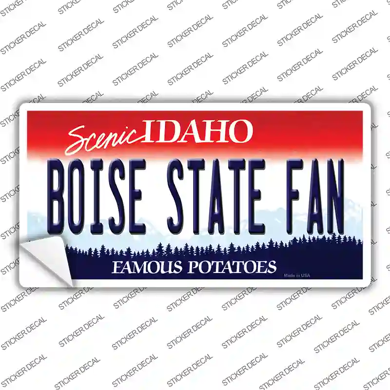 Boise State Fan Novelty Sticker Decal