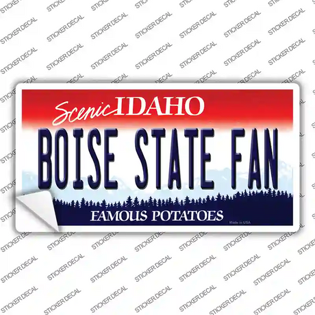 Boise State Fan Novelty Sticker Decal