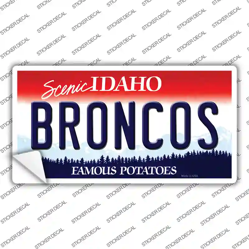 Broncos Novelty Sticker Decal