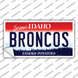 Broncos Novelty Sticker Decal