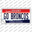 Go Broncos Idaho Novelty Sticker Decal
