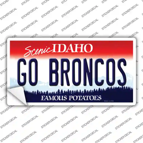 Go Broncos Idaho Novelty Sticker Decal