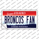 Broncos Fan Novelty Sticker Decal