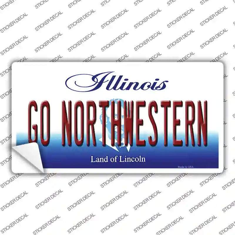 Go Northwestern Novelty Sticker Decal