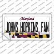 Johns Hopkins Fan MD Novelty Sticker Decal