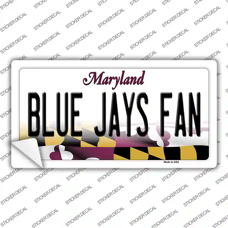 Blue Jays Fan MD Novelty Sticker Decal