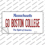 Go Boston College MA Novelty Sticker Decal