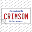 Crimson MA Novelty Sticker Decal