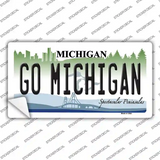Go Michigan MI Novelty Sticker Decal