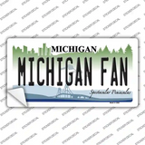 Michigan Fan MI Novelty Sticker Decal