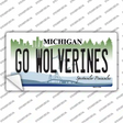 Go Wolverines MI Novelty Sticker Decal