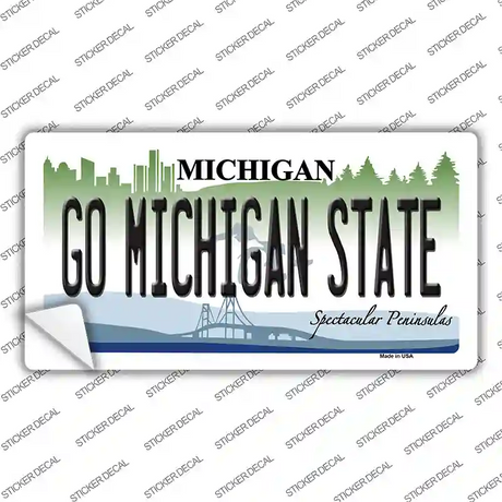 Go Michigan State MI Novelty Sticker Decal
