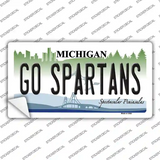 Go Spartans MI Novelty Sticker Decal