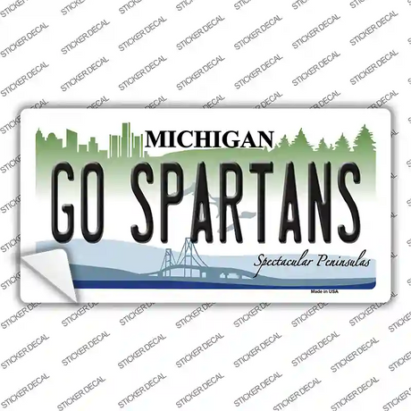 Go Spartans MI Novelty Sticker Decal