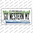 Go Western Michigan MI Novelty Sticker Decal