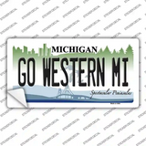 Go Western Michigan MI Novelty Sticker Decal
