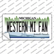Western Michigan Fan MI Novelty Sticker Decal
