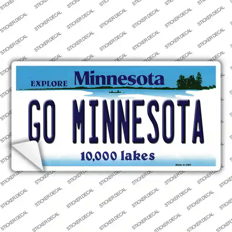 Go Minnesota MN Novelty Sticker Decal
