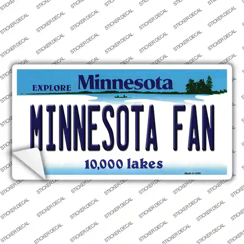 Minnesota Fan MN Novelty Sticker Decal