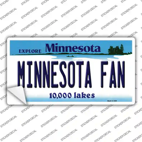 Minnesota Fan MN Novelty Sticker Decal