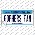 Gophers Fan MN Novelty Sticker Decal