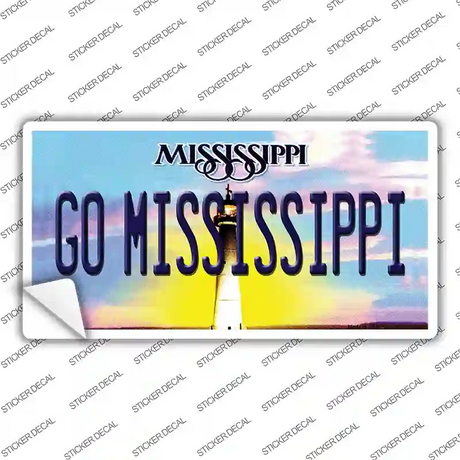 Go Mississippi MS Novelty Sticker Decal