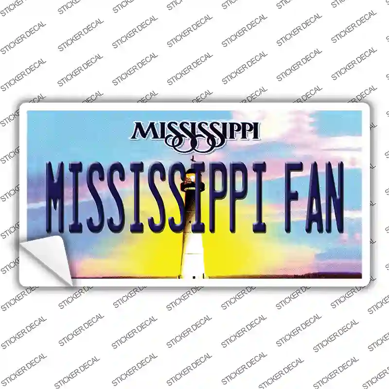 Mississippi Fan MS Novelty Sticker Decal