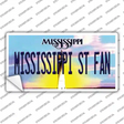 Mississippi State Fan MS Novelty Sticker Decal