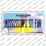 Mississippi State Fan MS Novelty Sticker Decal