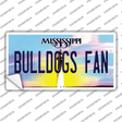 Bulldogs Fan Mississippi MS Novelty Sticker Decal