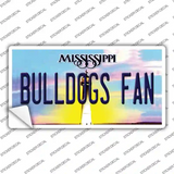 Bulldogs Fan Mississippi MS Novelty Sticker Decal