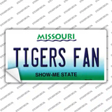 Tigers Fan Missouri MO Novelty Sticker Decal