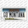 Go Montana MT Novelty Sticker Decal