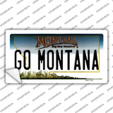 Go Montana MT Novelty Sticker Decal