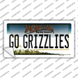 Go Grizzlies MT Novelty Sticker Decal