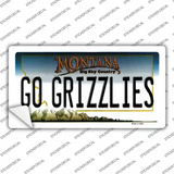Go Grizzlies MT Novelty Sticker Decal
