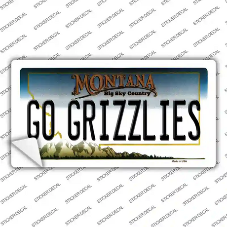 Go Grizzlies MT Novelty Sticker Decal