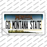 Go Montana State MT Novelty Sticker Decal