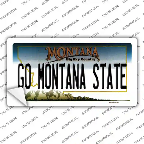Go Montana State MT Novelty Sticker Decal