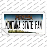 Montana State Fan MT Novelty Sticker Decal