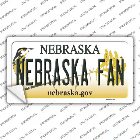 Nebraska Fan NE Novelty Sticker Decal