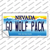 Go Wolf Pack NV Novelty Sticker Decal