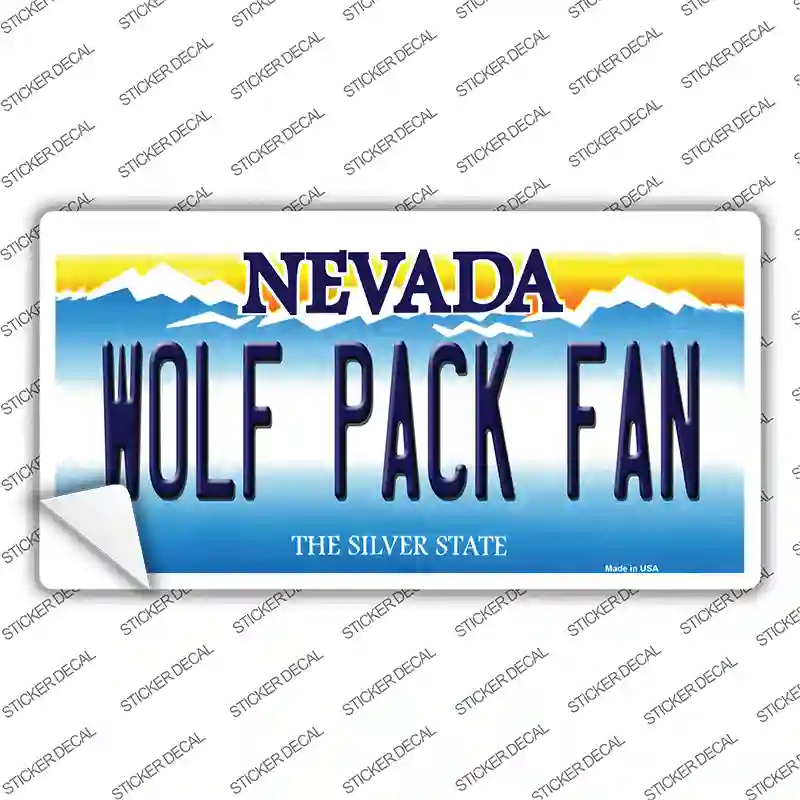 Wolf Pack Fan NV Novelty Sticker Decal
