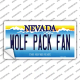 Wolf Pack Fan NV Novelty Sticker Decal