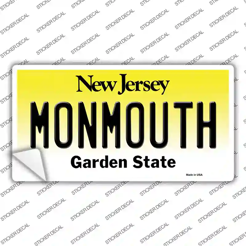 Monmouth NJ Novelty Sticker Decal