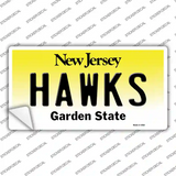 Hawks NJ Novelty Sticker Decal