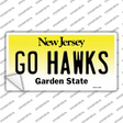 Go Hawks New Jersey NJ Novelty Sticker Decal